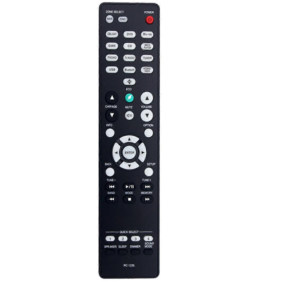 Rc-1235 Replaced Remote Control Compatible With Network Stereo Receiver Rc-1235 Dra-800H Dra800h 3176704312217