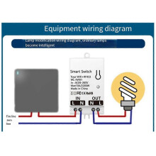 ZigBee Graffiti WiFi Smart Switch On/Off 30A WIFI+RF433 High Power Remote Control Voice Lamp Multifu
