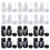 Wedding party bride and groom bubble bottle 1 sets (24pcs) 3