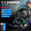 Casque de jeu stéréo 7.1 avec basses surround, éclairage RGB et réduction de bruit active. 2
