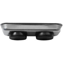 Plateau magnétique carré en acier inoxydable avec ventouse, bol magnétique permanent puissant, 150 x 65 mm