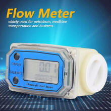 Mini Digitale Turbinen-Durchflussmesser kompatibel mit Kraftstoff, Chemikalien, Wasser, Meerwasser und Flüssigkeiten Flo