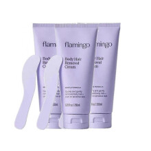 (3pcs)1-3pcs Flamingo sensitive skin body hair remover with soothing aloe vera