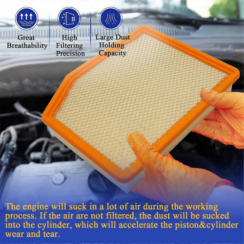 Filtro de ar do motor compatível com / XL / Escalade A3246C 84121217 AF9243 1