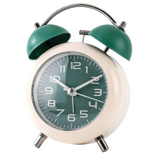 (Ocean Green) 2026 Hot!! Cartoon Mini Analog Vintage Alarm Clock Soft Night Light for Nighttime Visibility for Nightstand Desk Bookshelf