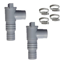PVC Pool Hose Adapter 32mm Pool On/Off Plunger Valve Leak Proof Sealed Replacement compatible with Outdoor Equip