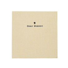 (5in-50p) 3/5 Inch Photo Album, Album Cotton Linen Loose-leaf Pocket Pocket Album Photo Paper Universal Beige
