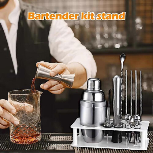 Beauty- Cocktail Shaker Set Stand,Bartender Kits Storage Holder,Cocktail Bartending Set Stand compatible with Co 2