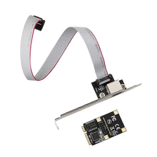 Adaptador de rede Mini PCI Express PCI E Gigabit Ethernet LAN RJ45, compatível com: