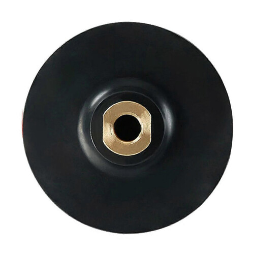 Suporte de disco de polimento e desbaste com base de borracha compatível com esmerilhadeira angular M14, abrasivo e autoadesivo.