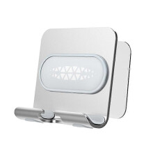 Supporto da parete per telefono, versione aggiornata, compatibile con bagno, cucina e ufficio.