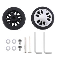 Luggage Wheels Replacement 50mm x 13mm Kits Universal Environmentally Friendly PU Luggage Repair 1 P