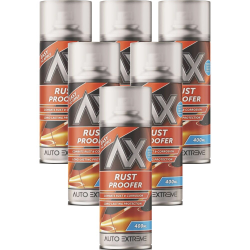 6 x 400ml Rust Proofer Spray Protection Prevents Remover Proof Car