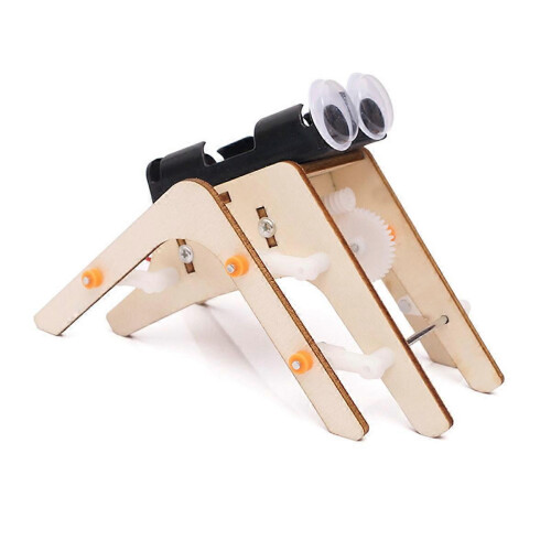 Wooden Walking Spider Robot Spider Robot DIY Assemble Model Science Technology Experiment Kit