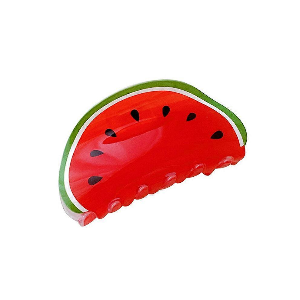 Unisex Watermelon Fruit Shaped Hair Claw Clip Hair Jaw Barrettes Hairpins Ponytail Holder Decor Accessories