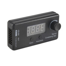Mini testador de consistência digital de servo/ESC com 3 modos para medição de engrenagem de direção, compatível com helicópteros e aviões RC.