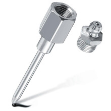 Narrow Needle Nozzle Grease Adapter with Hardened Steel Tip, Needle Nose Grease Dispenser with 1/8 I