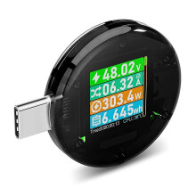 Testeur de puissance USB-C, multimètre USB, détecteur de tension, courant et ampèremètre, testeur numérique compatible avec la charge