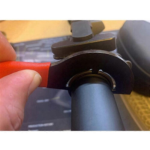 Castle Nut Wrench 1 1/4 with Non-Slip Rubber Handle, Adjustable Spanner Wrench Tool Buffer Tube Lock 2