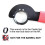 Castle Nut Wrench 1 1/4 with Non-Slip Rubber Handle, Adjustable Spanner Wrench Tool Buffer Tube Lock 4