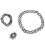 Vintage Boho Tattoo Choker Ελαστικό Ελαστικό Κολιέ Δαχτυλίδι Βραχιόλι Σετ Ρετρό Χέννα 1