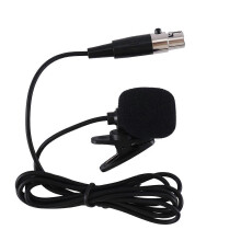 Professional Lavalier Lapel Tie Clip Condenser Microphone 4Pin Mic compatible with Bodypack 4 Pin XLR