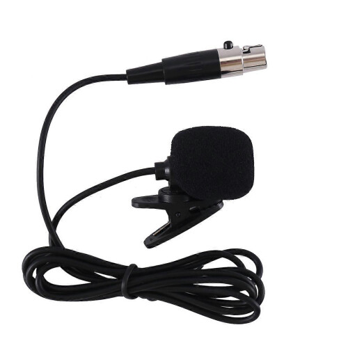 Professionele dasspeldmicrofoon met 4-pins XLR-aansluiting, compatibel met bodypacks.