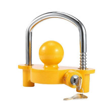 Universal Trailer Coupler Hitch Lock Tow Ball Security Anti-Theft Adjustable Heavy Duty Vehicle Truc