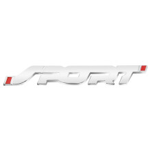 ŠPORTOVÝ Logo Emblém Do Kufra Automobilu 3D Samolepka Kovová Obtlačka Doplnok Strieborná