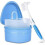 Dww-Denture Cleaning Kit: Denture cleaning case with denture brush (Blue) 1