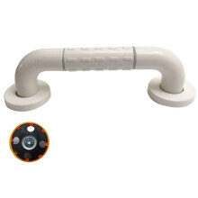 Stainless Steel Bathroom Grab Bar with NonSlip Nylon Grip, Wall Mounted Shower Safety Handrail for Elderly