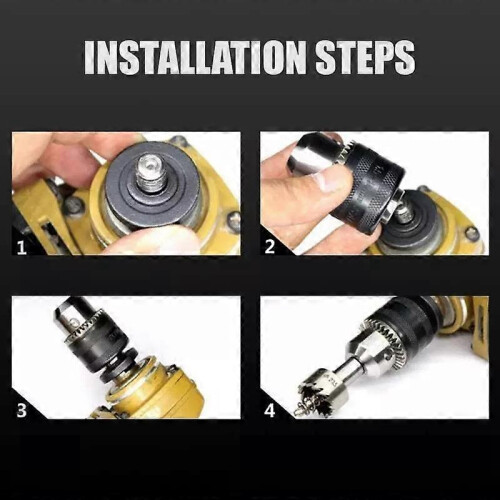 Angle Grinder Electric Drill Conversion Collets Conversion Head compatible with Angle Grinder Woodworking Tool A 1