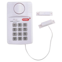 Alarma de puerta inalámbrica de alta potencia con teclado de seguridad y código PIN, compatible con el hogar, la oficina, el garaje y el cobertizo.