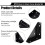 Angle Bracket, Metal Angle Bracket, Triangular Shelf Bracket, Corner Table Connector compatible with Bed, Table 3