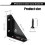 Angle Bracket, Metal Angle Bracket, Triangular Shelf Bracket, Corner Table Connector compatible with Bed, Table 4