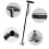 Folding Walking Cane with Quad Base, Adjustable Aluminum Walking Stick with LED Light for Seniors 2