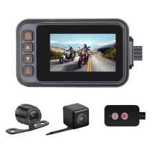 Motorfiets dashcam voor en achter, waterdichte dubbele dashcam, 3 inch HD 720P dashcam, Nig