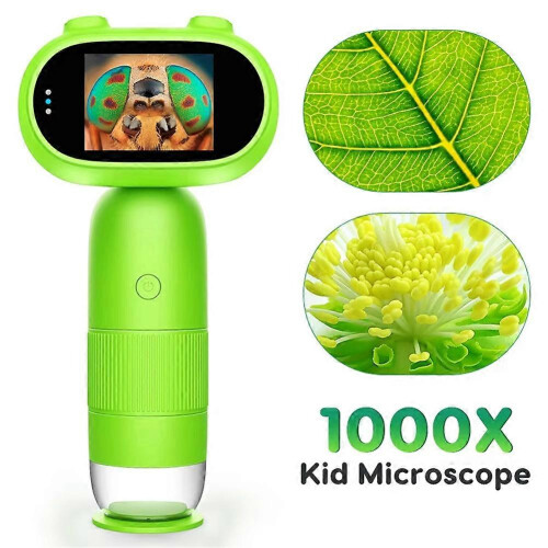 Microscópio digital portátil de bolso com tela IPS de 2 polegadas e ampliação de 1000x, compatível com Ki 1
