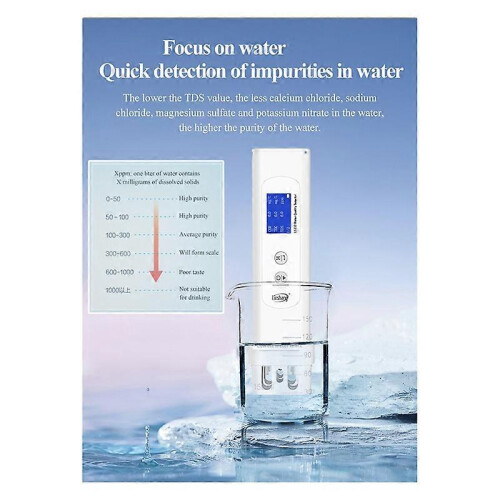 Linshang LS310 COD, TOC, UV275, TDS Meter Digital Water Tester compatible with Drinking Water, Surface Water
