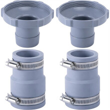 Lot de 2 Adaptateurs de Tuyau D'Aspirateur de Piscine B, Adaptateur de Rechange pour Tuyaux de 1,25 Pouces et 1,5 Pouces, Pompe de Filtration