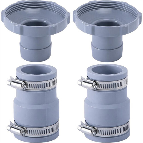 Adaptador para Mangueira de Aspirador de Piscina, Pacote com 2 Unidades (Tipo B), Substituto para Mangueiras de 1,25 Polegadas e 1,5 Polegadas para