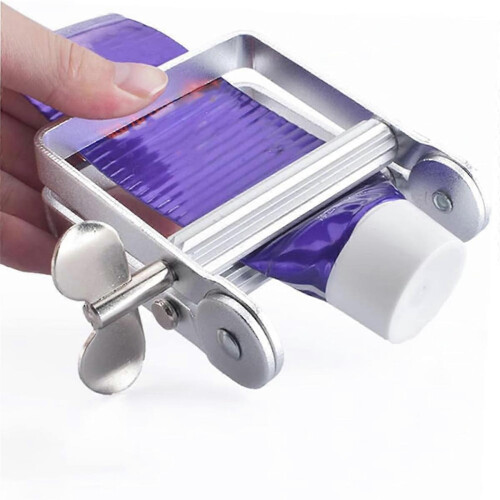 Toothpaste Squeezer, Metal Tube Roller, Rotating Toothpaste Dispenser, Tube Squeezer, Stainless Stee 2