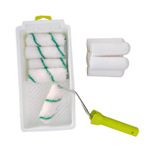 Farbtablett-Set, 10 cm Farbrollerauflage, Farbtablett, 3 Farbtablettauflagen, Pain 1