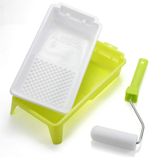 Farbtablett-Set, 10 cm Farbrollerauflage, Farbtablett, 3 Farbtablettauflagen, Pain 2