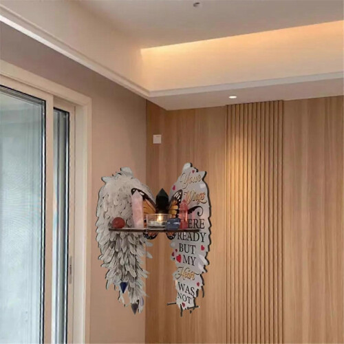 AngelWings Wandmontierter Eckregal Holz-Floating-Eckregale Wand-Eck-Floatingregale 2