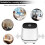 Mini Desktop Speaker USB Powered and 3.5mm Audio Input Wired Computer Audio compatible with PC/Smart Phone and T 4