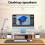 Mini Desktop Speaker USB Powered and 3.5mm Audio Input Wired Computer Audio compatible with PC/Smart Phone and T 5