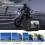 Câmera veicular frontal e traseira, compatível com motocicletas, câmera HD de 2 polegadas, gravação em loop. 5