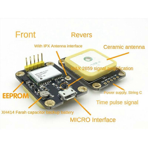 GPS Module NEO-6M APM2.5 Navigation Satellite Positioning with Ipx Antenna Interface 2