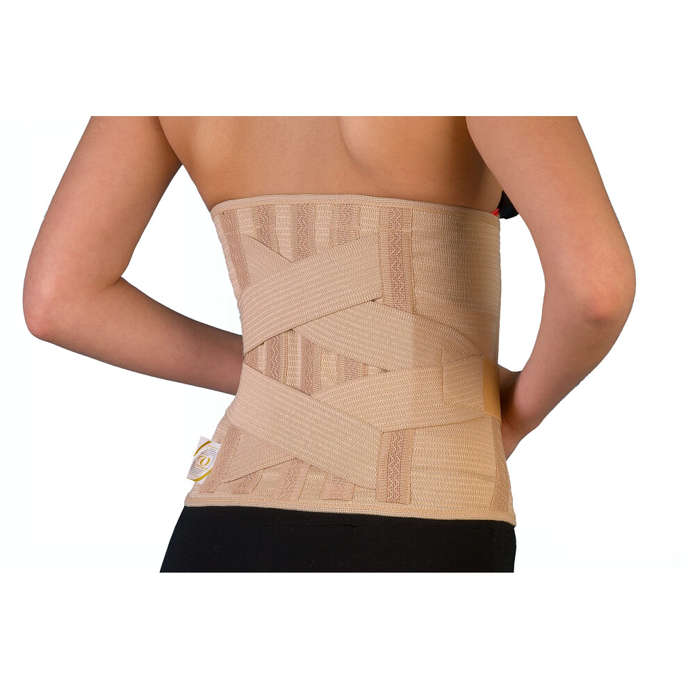 Lower Back Support Belt with Double Pull Compression, Adjustable Lumbar Brace for Back Pain Relief